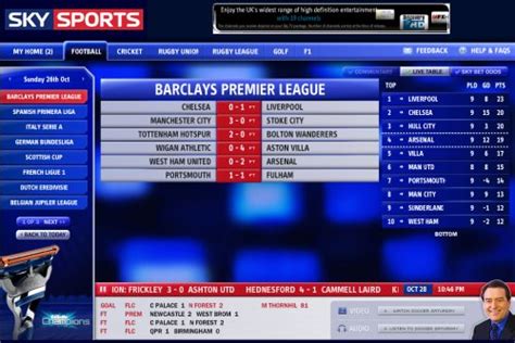 sky sports football scores and results